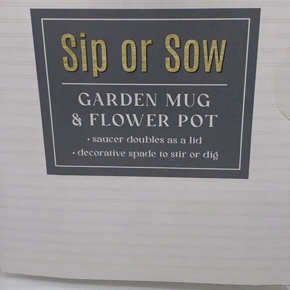 New View Gifts Sip Or Sow Garden Mug & Flower Pot Let All You Do Be Done In Love - Picture 6 of 12